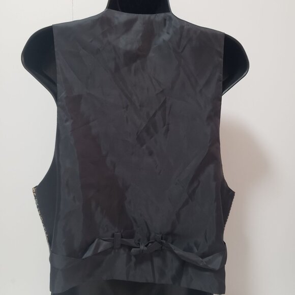 Women's Compagnie Internationale Express Tapestry Vest Large Geometric Vintage - Picture 3 of 10